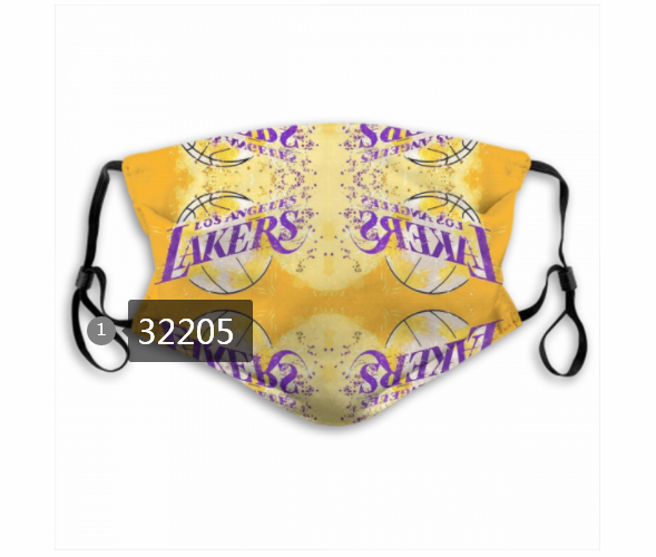 NBA 2020 Los Angeles Lakers19 Dust mask with filter->nba dust mask->Sports Accessory